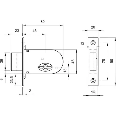 ELZETT Reteszzár Bev.Azonos.Kéttollú 216-Os Elzett 700 Különl.