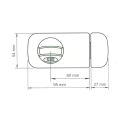 LOB Reteszzár Rács.Cil. Gombos Tb61 Lengyel Barna