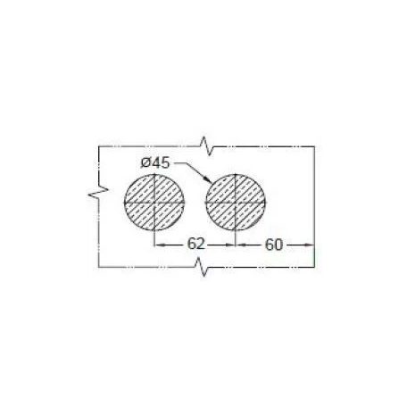 ÜVEGAJTÓZÁR CILINDERES ROZSDAMENTES + VASALATTAL 11.02.102.0 LI.