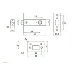 GÖMBZÁRHOZ ZÁRTEST /KÖZÉPRÉSZ/ MOD.16 AMIG 60-70MM