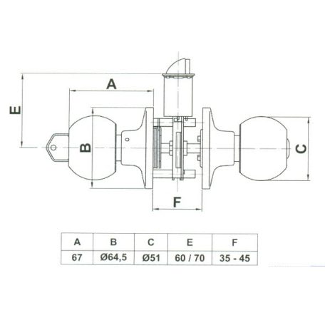 GOMBOS ZÁR SIMA /ÁTJÁRÓ/ RÉZ AMIG 611