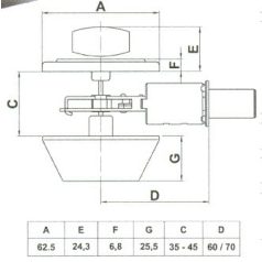 FELSŐ ZÁR GOMB/CIL.SZAT-NIKKEL AMIG 1550