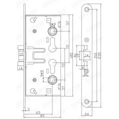 TŰZÁLLÓZÁR DUPLA CIL. 65/72/9MM ANBO 1739,150463