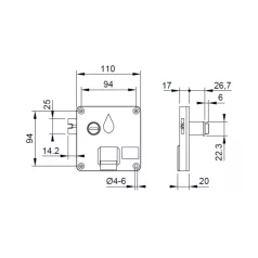 Érmés Zár Jobbos Strong Locks 290283/100 Ft,1 Eur/