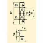 Zárólemez Hajlított Lővér Zárhoz