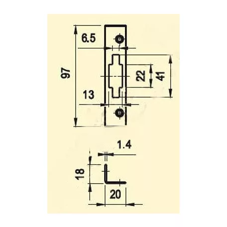 Zárólemez Hajlított Lővér Zárhoz