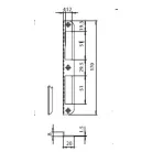 TITÁN Zárólemez Visszacsípett F.Horg