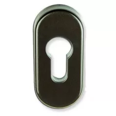   Cilinder Pajzs Ovális Barna 66*32*10mm Kla-0048 /1110929/ Műa.