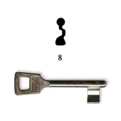 TITÁN Készkulcs Din 8 E