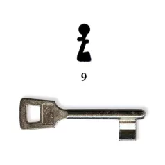 TITÁN Készkulcs Din 9 E