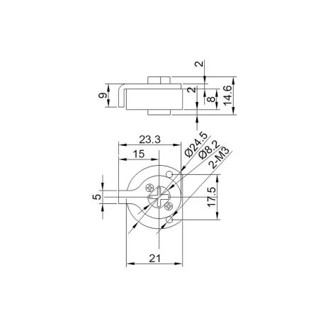 Tűkulcsos Zárbetét Kerek 5 K. /1684Ch/ 164 F5-