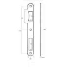 ANBO Zárólemez Egyenes Kerek S.Horg. C2,