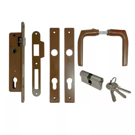 ANBO Portálzár Grn Váltós4 cm+Betét+Kil.Anbo 1231 Barna