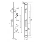 ANBO Portálzár Grn Váltós4Cm+Betét+Kil. 1231 Fehér