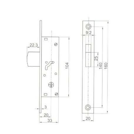 PORTÁLZÁR BILL.NYELV3 CM TŰKULCSOS ANBO 1684CD