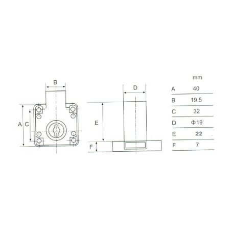 CIL.BÚTORZÁR RÁSZ. 22MM RÉZ ANBO 138-22