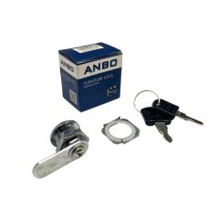 Fémbútorzár 16mm két.Old.2K. Anbo cl103-17