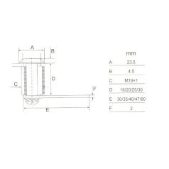   FÉMBÚTORZÁR 16MM AZONOS ZÁRL.2K.ANBO CL103-16KA '888'