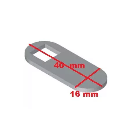 Nyelv Egyenes Fémbútorzárhoz 41*16 mm 40*16 8 Szög Belső