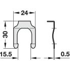 RÖGZÍTŐ LEMEZ FÉMBÚTORZÁRHOZ VILLÁS ANBO