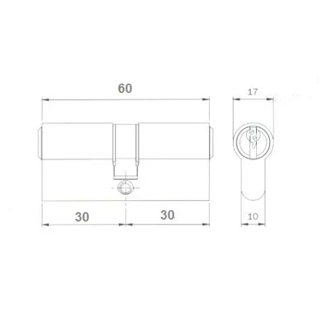 ELZETT Hengerzárbetét Rend.Sky Azonos.3*752+5K. 752