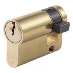 ELZETT Hengerzár Félbetét 10/30 mm 3K. Réz 754