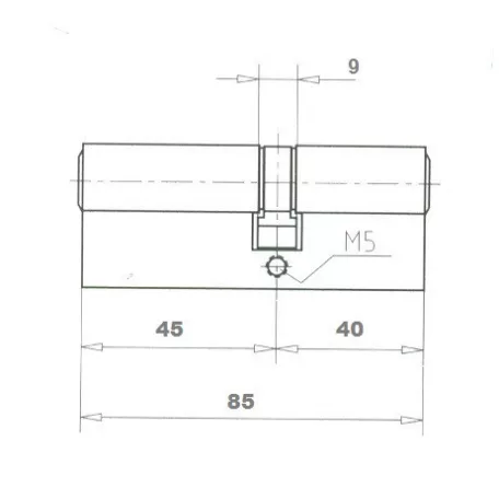 ELZETT Hengerzárbetét 40/45 mm 3K Réz 