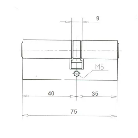 ELZETT Hengerzárbetét 35/40 mm 3K.Réz Economy 753