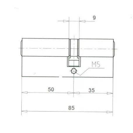 ELZETT Hengerzárbetét 35/50 mm 3K.Réz Economy,752