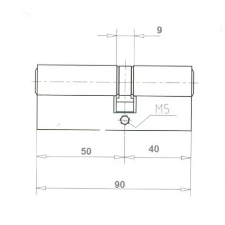 ELZETT Hengerzárbetét 40/50 mm 5K.Réz Economy 753