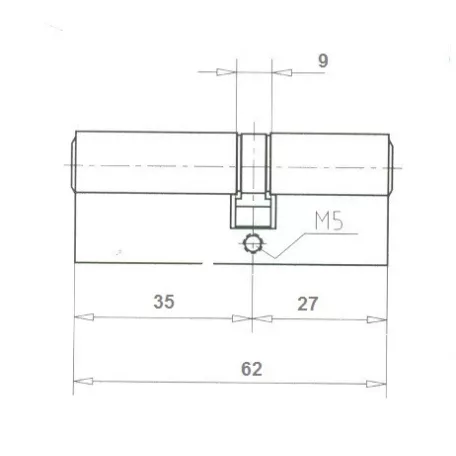ELZETT Hengerzárbetét 27/35 mm 3K Mnikk Economy