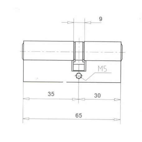ELZETT Hengerzárbetét 30/35 mm 3K.Mnikk. Economy