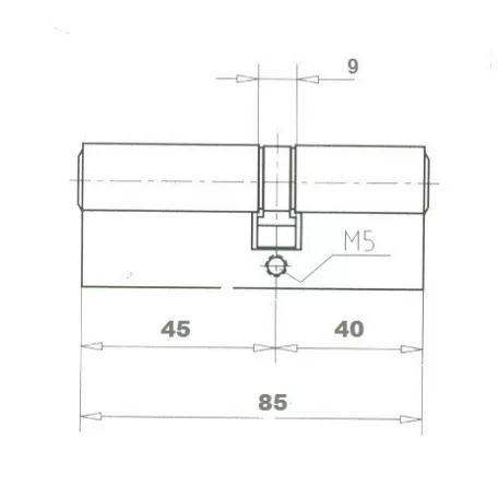 ELZETT Hengerzárbetét 40/45 mm 3K.Mnikk. Economy,758!