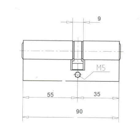 ELZETT Hengerzárbetét 35/55 mm 3K.Mnikk. Economy