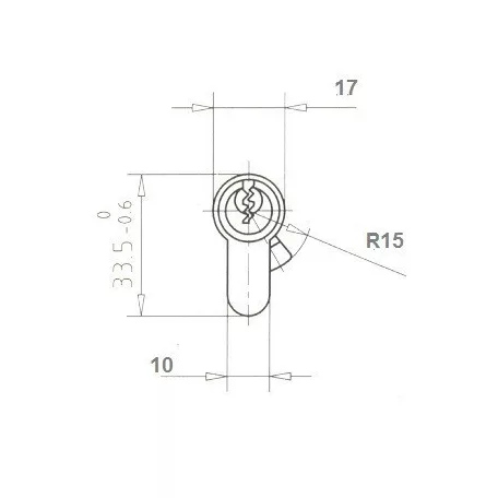 ELZETT Hengerzárbetét 35/55 mm 3K.Mnikk. Economy