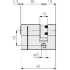 ABUS Hengerzár Félbetét 10/30 D6Ps N 5 Kulcs