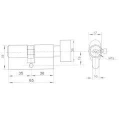 ANBO Gombos Zárbetét G30/35 5K.Fúrtk.M.Nikk 2300T