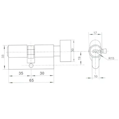ANBO Gombos Zárbetét G30/35 5K.Fúrtk.M.Nikk 2300T