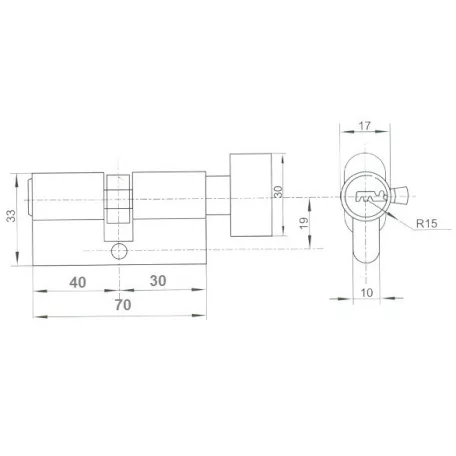 ANBO Gombos Zárbetét G30/40 5K.Fúrtk.M.Nikk 2300T