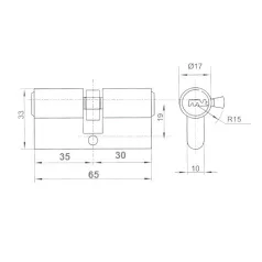 ANBO Hengerzárbetét 30/35 5K.Fúrtk.M.Nikk 2300