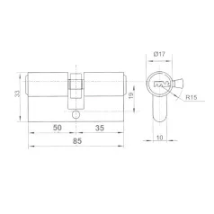 ANBO Hengerzárbetét 35/50 5K.Furtk.M.Nikk 2300