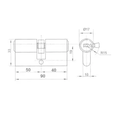 ANBO Hengerzárbetét 40/50 5K.Fúrtk.M.Nikk 2300