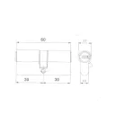 ANBO Hengerzárbetét 30/30 5K.Fúrtkulcs M.N. 2300