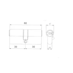 ANBO Hengerzárbetét 30/30 5K.Fúrtkulcs M.N. 2300