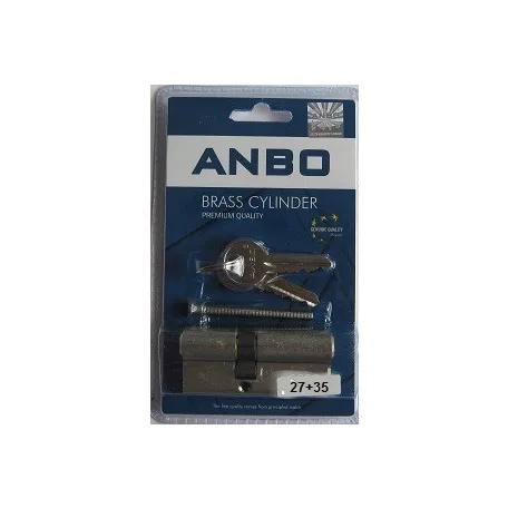 ANBO Hengerzárbetét 27/35 mm 3K. Króm2200 Bliszteres