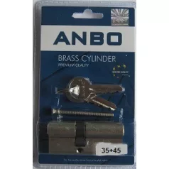 ANBO Hengerzárbetét 35/45 mm 3K Króm2200 Bliszteres