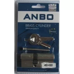 ANBO Hengerzárbetét 40/60 mm 3K. Króm2200 Bliszteres