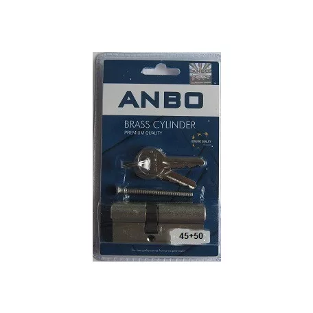 ANBO Hengerzárbetét 45/50 mm 3K. Króm2200 Bliszteres