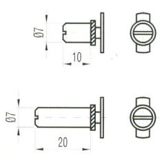 CIL.FIÓKZÁRHOZ STIFT 10 MM L00025 LEHMANN