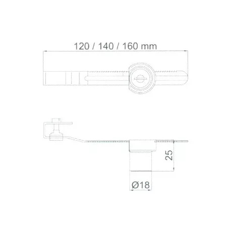 RONIS Nyerskulcs Fémbútorzárhoz Tk /1700229/